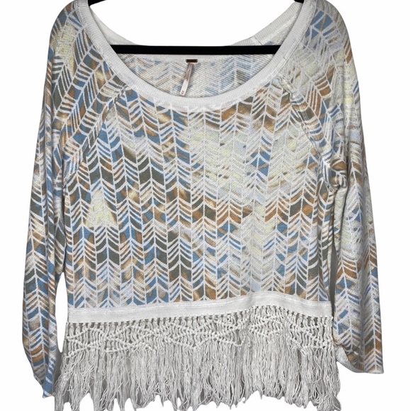 Free People UA top Multi-Color Fringe top XS - Picture 1 of 10